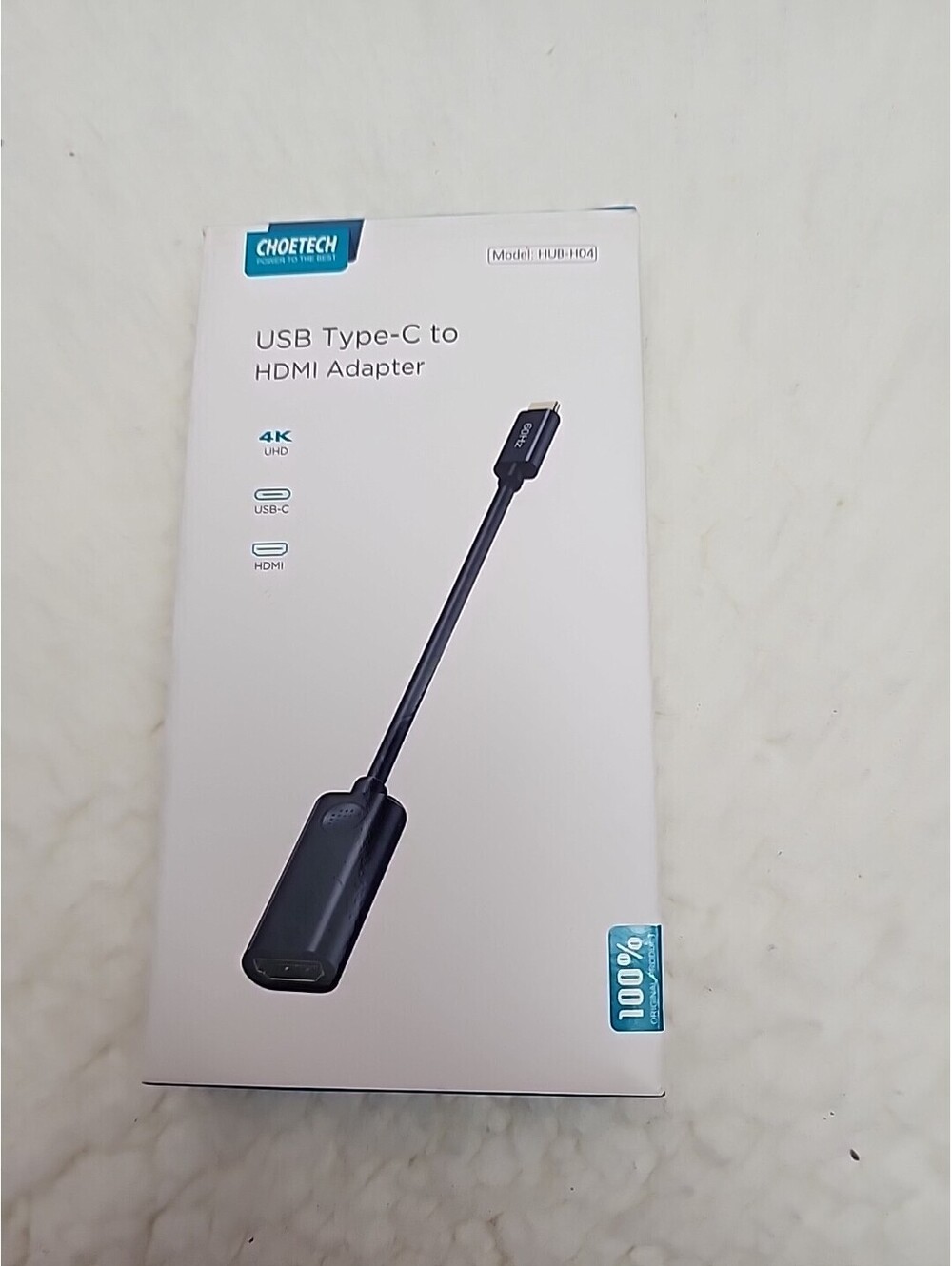 Choetech HUB-H04 4K USB-C to HDMI DisplayPort Adapter - New